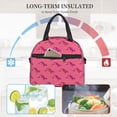 thumbnail image 5 of Goofa Leopard Print Pattern Lunch Bag ,Insulated Lunch Box, Small Leakproof Cooler Food Lunch Containers Reusable High Capacity Lunch Tote Bags, 5 of 8