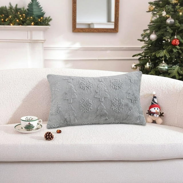 Christmas Holiday Pillowcase | Polyester Sofa Cushion Cover | Decorative Throw Pillow Case | Soft Wrinkle Resistant | Festive Home Decor | Rectangle 30x50cm | 1 Pack