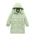 thumbnail image 4 of Women's Baggy Puffer Jacket, Warm Quilted Padded Down Coats Thick Insulated Winter Outerwear with Detachable Hood, 4 of 5