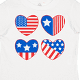 thumbnail image 4 of Inktastic Fourth of July American Flag Hearts Boys or Girls Toddler T-Shirt, 4 of 5