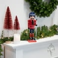 thumbnail image 2 of Northlight 14" Blue and Red Wooden Christmas Ice Hockey Player Nutcracker, 2 of 5