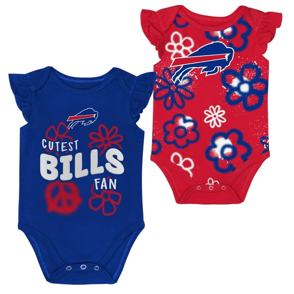Girls Newborn & Infant Outerstuff Buffalo Bills The Sunshine Two-Piece Bodysuit Set