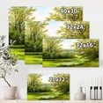 thumbnail image 4 of Designart ' Spring Trees With Green Pond ' Country Canvas Wall Art Print, 4 of 4