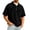 Black_0309U&05, variant on Garbnen Corduroy Men's Polo Shirt Collared Button Up Mens Short Sleeve Shirts Big and Tall Running Summer Work Shirt Men with Pocket