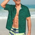thumbnail image 4 of Picia Teal Marble Gentle Cotton Regular Fit Short Sleeve Casual Hawaiian Shirt for Men-XX-Large, 4 of 8