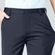 thumbnail image 5 of Pantalones de traje rectos holgados con botones de color liso para hombre, pantalones largos de poliéster para hombre, 5 of 8