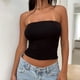 thumbnail image 4 of Conjunto de lencería Top Mujer Bandeau Slim Fit Off Hombro Sin Espalda Traje De Calle Kuymtek Negro T S para Mujer, 4 of 6