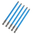 thumbnail image 3 of 5Pcs Non-Slip Magnetic Screwdriver Bit Long 127mm Set1/4 Hex Shank Cross Slot Impact Head Screwdriver Drill Bit Ph2 Hand Tools, 3 of 9