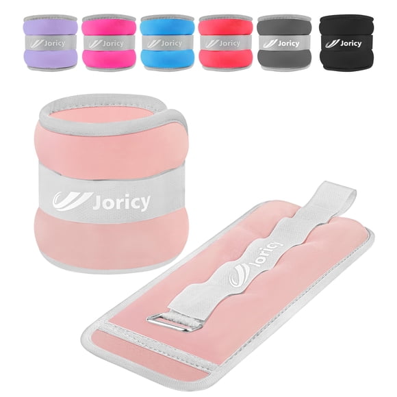Par de pesas para tobillo JORICY de 2 kg (4,4 libras) para mujeres, hombres y niños