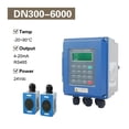 thumbnail image 2 of Ultrasonic Flow Meter Wall-Mounted Clamp-On Non-Invasive Digital Liquid Flow Meter RS485 4-20mA Pipe Flow Meter, 2 of 7
