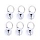 thumbnail image 1 of EeaseMX 10 cascabeles colgantes de metal de 18 mm para collar de mascotas, accesorios decorativos para gatos y perros (plata), 1 of 7