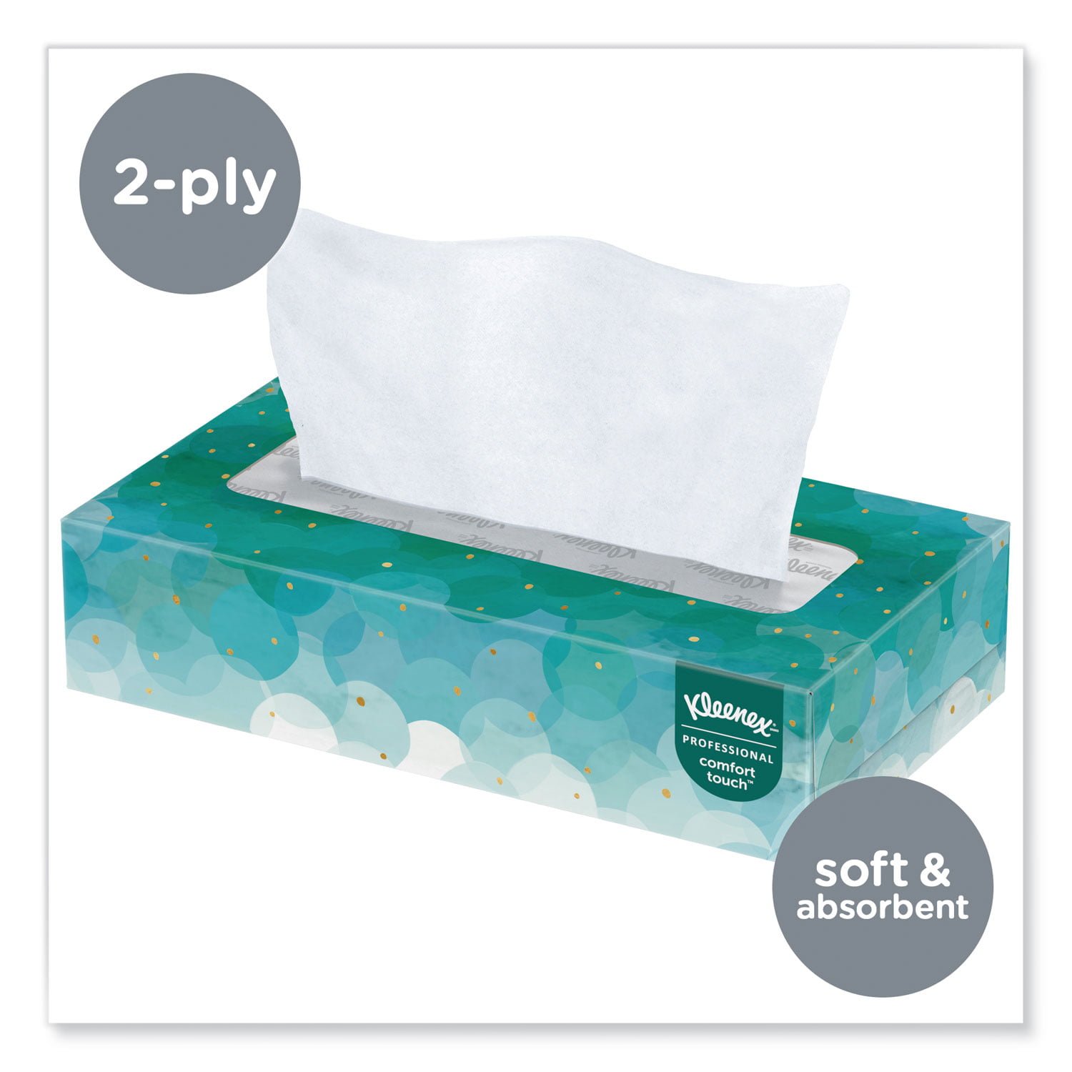 36 Boxes 03076 Flat Tissue Boxes Kleenex Professional Facial Tissue for Business