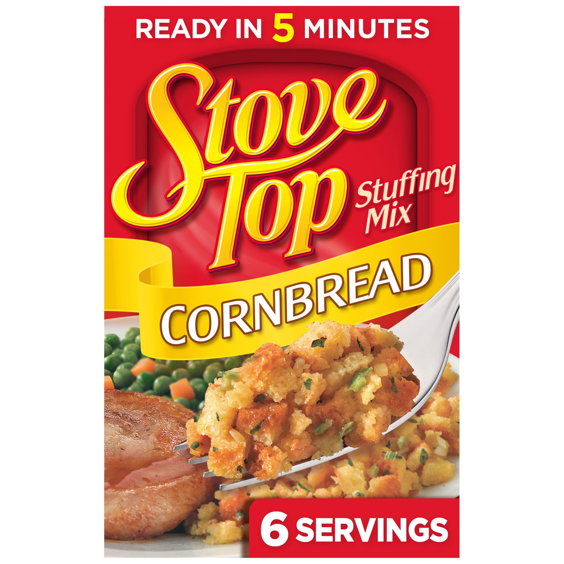 (12 pack) Stove Top Cornbread Stuffing Mix Side Dish, 6 oz Box