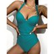 thumbnail image 3 of Augper Women's Sexy Solid Color Swimwear High Waist Swimwear, 3 of 3