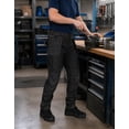 thumbnail image 4 of TRGPSG Men's Work Pants with 13 Pockets,Stretch Water-Resistant Heavy Duty Cargo Work Pants,Utility Pants with Nylon Reinforced Knees,Black Size 38, 4 of 6