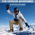 thumbnail image 5 of FEN AI Snow Ski Pants Men Waterproof Softshell Pant Snowboard Trousers Fleece Lined Outdoor Hiking Cargo Pants with 6 Pockets, 5 of 8