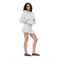 thumbnail image 3 of Forever 21 Women's Tiered Skort with Built-In Shorts and Drawstring Waist, Ruffle Mini Skirt Shorts Combo, Soft Knit Casual Lounge and Active Style, Grey, XXS-XXL, 3 of 6