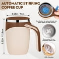 thumbnail image 2 of Auto Stirring Coffee Mug,Automatic Magnetic Stirring Coffee Mug, Magnetic Stirring Cup Rotating Home Office Travel Mixing Cups,Stainless Steel Self Mixing Mug for Coffee/Milk/Tea/Hot Chocolat, 2 of 12