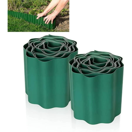 Pcs Flexible Lawn Edging 9m 15cm, Lawn Fence Edging Plastic Garden ...
