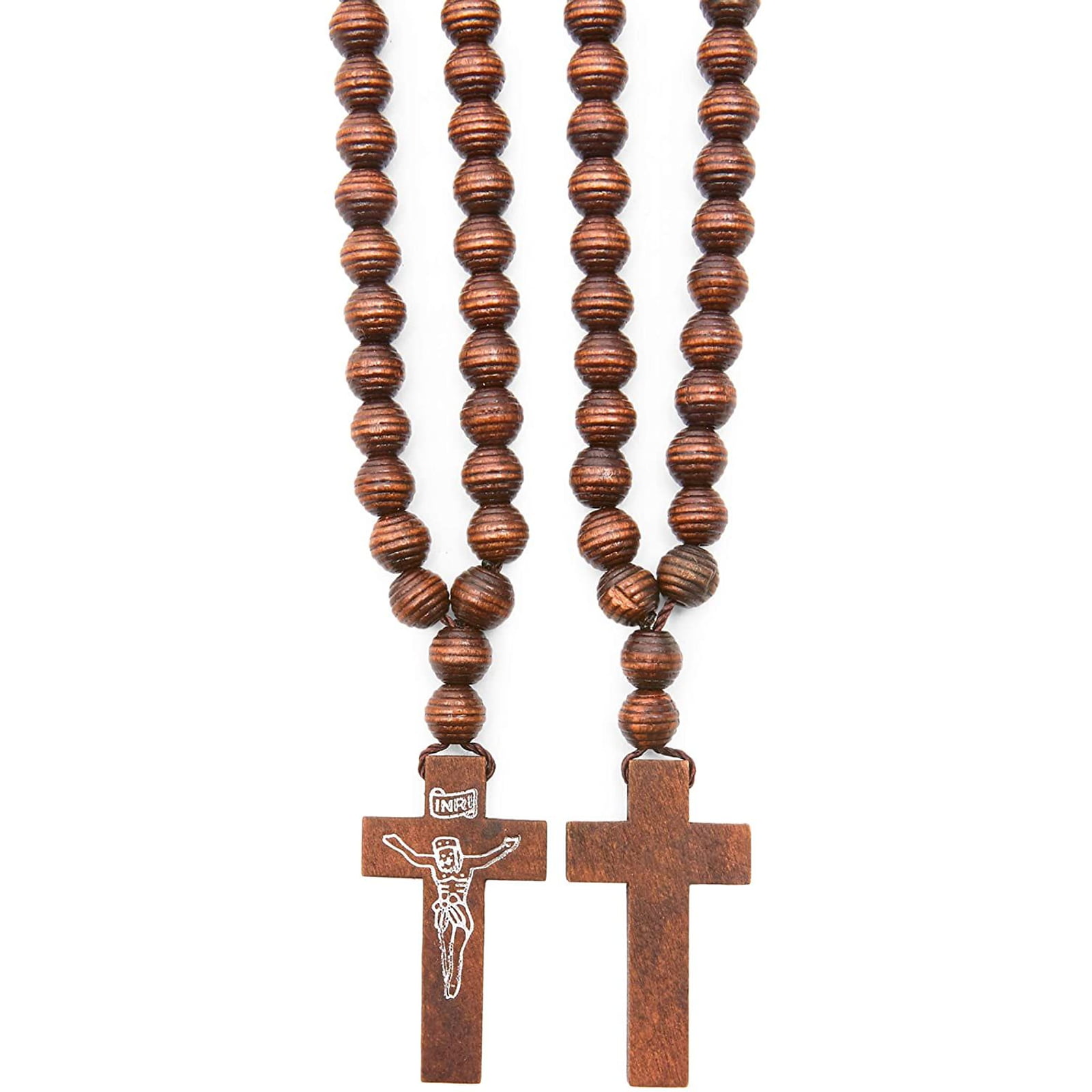 Cross Pendant Necklace Accessory Wood Cross Pendant Necklace for Valentines  Day Brown 