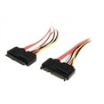 thumbnail image 1 of StarTech.com 12in 22 Pin SATA Power and Data Extension Cable - 1ft SATA data power Extension - 12 inch SATA Extension - SATA extension cable - SATA combo (F) to SATA combo (M) - 1 ft - red, 1 of 3