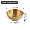 thumbnail image 2 of TACILIP Plates, Stainless Steel Cold Noodles Bowl With Scale Household Fruit Bowl Mixed With Rice Bowl Tableware, Gifts for Women, 2 of 4