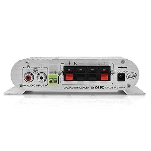 Mini HiFi 2.1 Estéreo Bass Car Home Audio Amplificador de Potencia, So