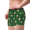 thumbnail image 2 of Pofeuu green Christmas Element Print Men’s Boxer Briefs, Moisture-Wicking Underwear, Regular,Trunk-XX-Large, 2 of 5