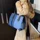 thumbnail image 2 of Bolso Transporte Mano Hombro Empalmado PU Mezclilla Alta Capacidad () Azul, 2 of 9