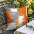 thumbnail image 2 of Burnt Orange Grey Pillow Covers 24x24 Inch, Oil Painting Smear Modern Abstract Art Linen Pillowcase with Invisible Zipper, Decorative Throw Pillow Covers Cushion Case for Couch Sofa Bed Living Room, 2 of 9