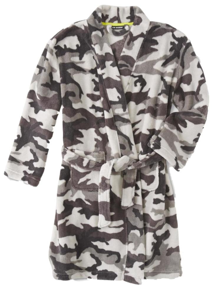 boys camo dressing gown