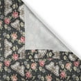 thumbnail image 3 of Ambesonne Butterflies Kitchen Curtains, Grungy Antique Roses, 55"x36", Dark Khaki and Pale Rust, 3 of 3