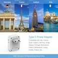 thumbnail image 2 of South Africa Power Adapter, Type M Plug Adaptor with 4 American Outlets 3 USB Charger (1 USB C Port) for US to Bhutan Botswana Namibia Nepal, 2 of 6