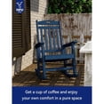thumbnail image 7 of WINSOON Outdoor Rocking Chair, Poly Lumber Patio Rocker Chair with High Back, Poly Rocking Chair Look Like Real Wood, Widely Used for Lawn, Porch, Backyard, Indoor and Garden,380lb Heavy Duty (Navy), 7 of 7