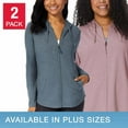 thumbnail image 1 of 32 DEGREES Women's 2 Pack Lightweight Full Zip Hoodie, 1 of 2