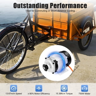 48V 750W Electric Motor Kit for Tricycle - Brushless Conversion Kit for 3-Wheeled  Bikes, Includes Controller, Throttle, and Headlight (Batteries Not  Included) - Walmart.com