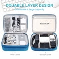 thumbnail image 5 of Badiya Organizer Travel Case, Charger Organizer Cable Organizer Bag Cord Organizer Double Layers Electronics Travel Organizer, 5 of 8