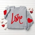 thumbnail image 3 of WRFWUL Valentines Sweatshirts for Women 2026 Heart Sweater Crewneck Long Sleeve Shirts Valentine Outfits Love Theme Graphic Cute Pullover Tops, 3 of 4