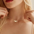 thumbnail image 4 of Turandoss Heart Initial Necklace for Women 14K Gold Plated Dainty 2 Letters A-Z with Heart Personalized Love Pendant Jewelry Birthday Gifts for Women Wife Mom Daughter Girls Trendy, 4 of 8