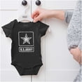 thumbnail image 5 of United States Army Military Star Logo Romper Boys or Girls Infant Baby Brisco Brands 12M, 5 of 6