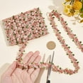 thumbnail image 3 of Cinta de poliéster de 5 yardas con borde de encaje floral, ideal para decoración, bordados, apliques, costura, manualidades, tapicería, cortinas y decoración del hogar., 3 of 9