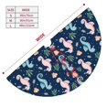 thumbnail image 3 of Yiaed Seahorses And Plants Print Christmas Tree Skirt , Tree SkirtsTree Mat for Christmas Winter Holiday Indoor Decorations-48", 3 of 7