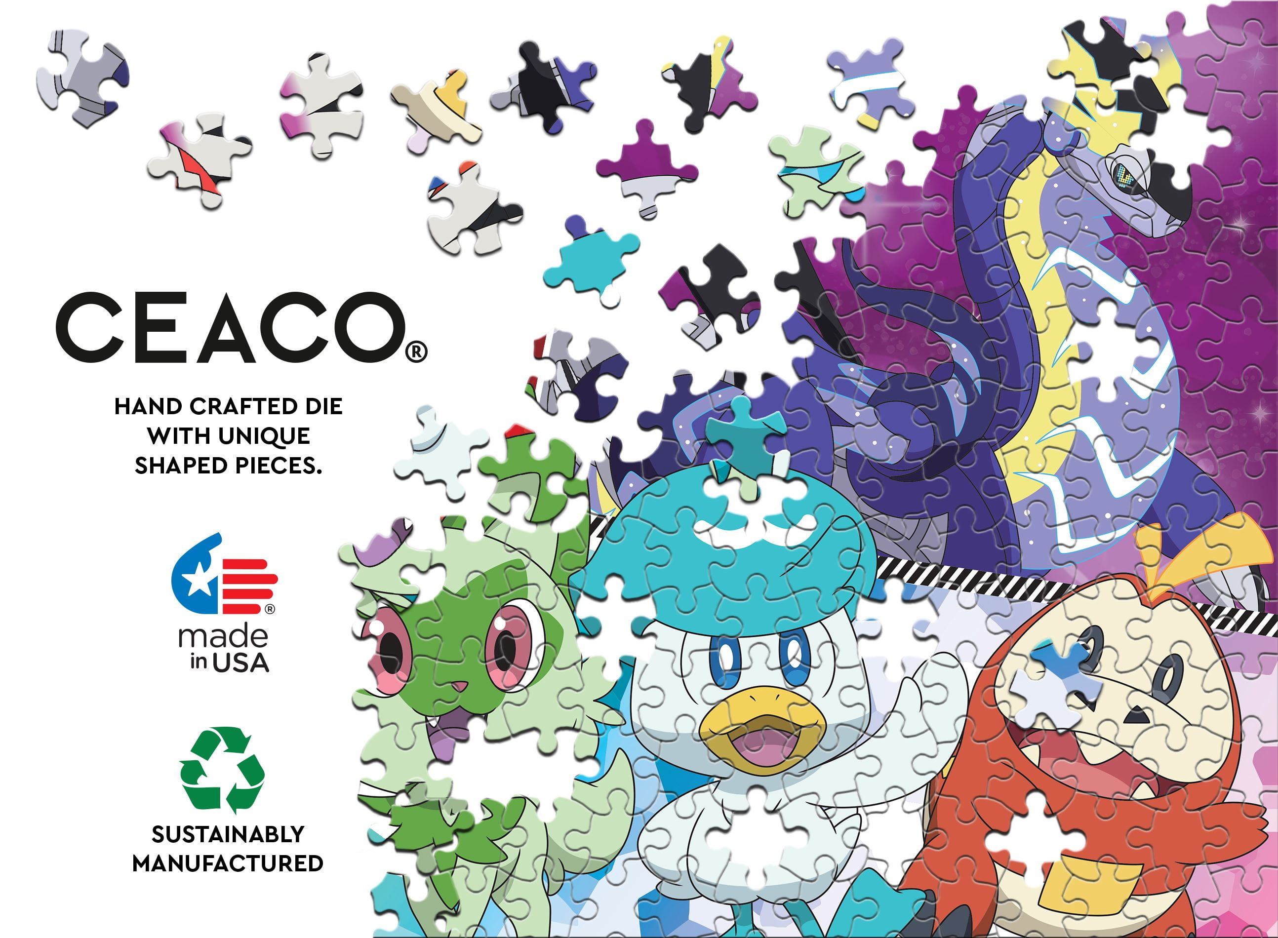 Ceaco 500 Piece Paldea Friends (Pokemon) Interlocking Jigsaw Puzzle