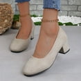 thumbnail image 5 of B91xZ Chaussures Plates Confortables en Cuir pour Femmes, Blanc 7, 5 of 5
