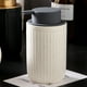 thumbnail image 4 of Dispensador de jabón de manos espumoso de cerámica, dispensador de jabón para baño, dispensador de loción para cocina, dispensador de jabón con vetas mate rellenable, 4 of 5