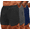 Black/Dark Gray/Dark Blue, variant on COOFANDY Men's Workout Athletic Shorts 2 Pack 7" Active Gym Shorts with Pockets -