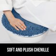 thumbnail image 4 of Tapa de inodoro GORILLA GRIP Soft Chenille Blue 49,5 x 47 cm, 4 of 9