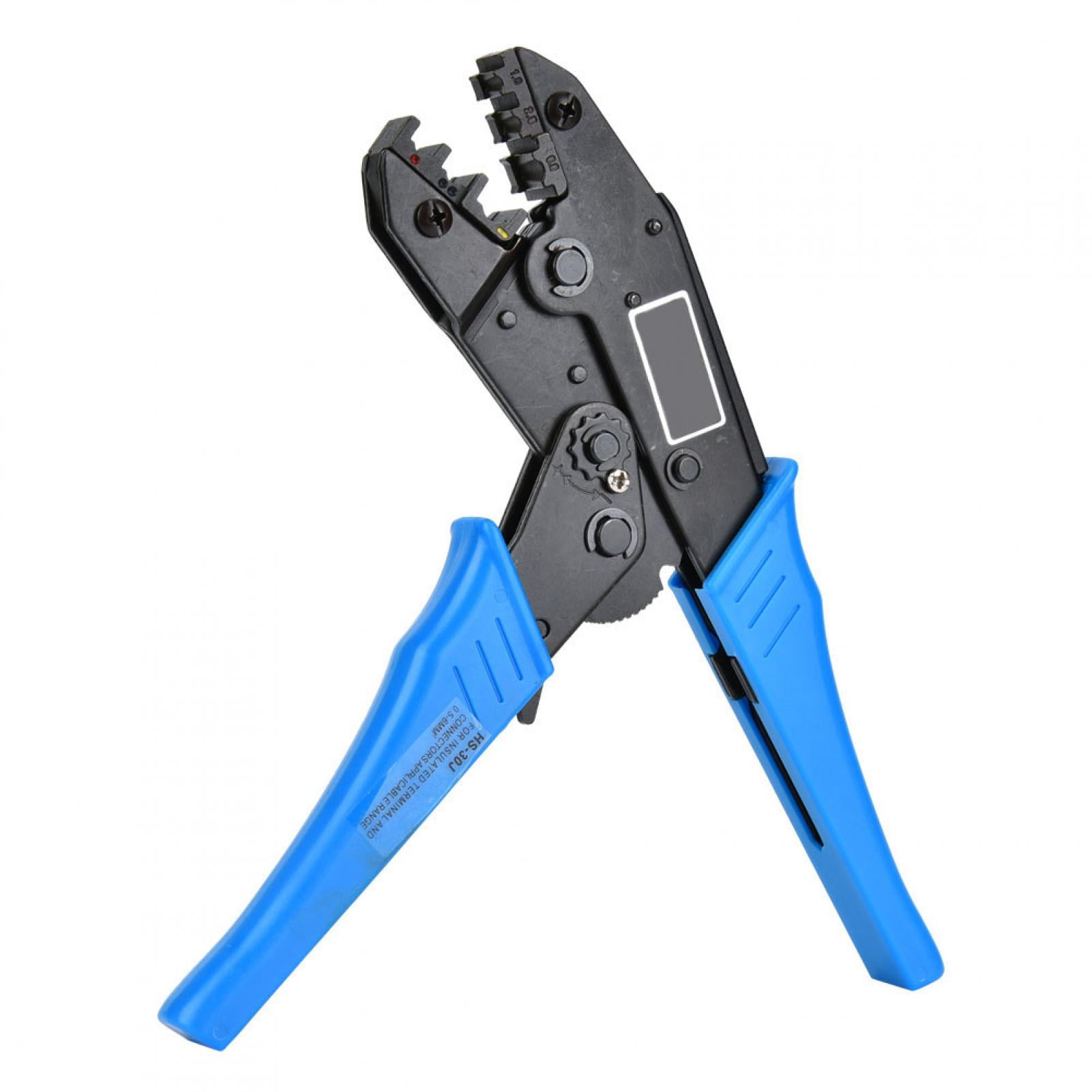 HS-30J Insulated Terminals Ratchet Double Crimper Piler Tool 22-10AWG 0.5-6.0mm² 