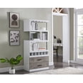 thumbnail image 2 of Home Source Jill Zarin Contemporary Bar Cabinet in White Finish, 2 of 6