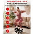 thumbnail image 6 of GARVEE Rocking Steppers for Exercise at Home,3D Motion Rock Stepper with LCD Monitor,Resistance Bands & Anti-Slip Mat,350LBS Capacity Side to Side Stair Stepper for Full Body Workout,Black, 6 of 6